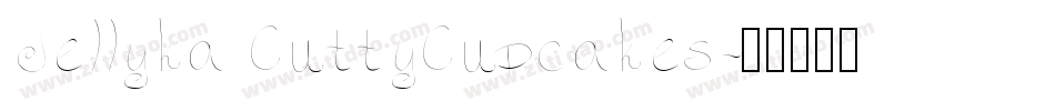 Jellyka CuttyCupcakes字体转换